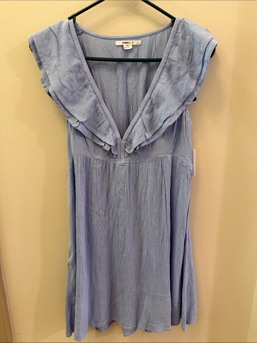 ZAINA SOLID DRESS Blue Size XS